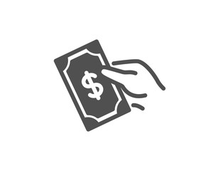 Payment icon. Dollar exchange sign. Finance symbol. Quality design element. Classic style icon. Vector