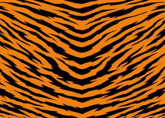 Abstract print animal pattern. tiger zebra stripes vector © leavector