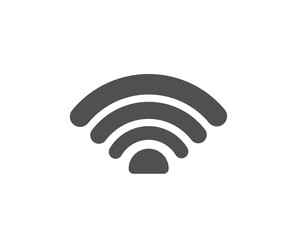 Wifi icon. Wi-fi internet sign. Wireless network symbol. Quality design element. Classic style icon. Vector