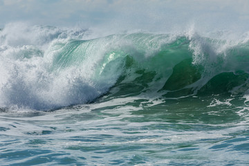 Rolling Turquoise, Blue and White Surf on the  North Cornwall Coast, UK - 6