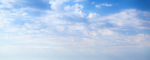 Blue sky with white clouds at daytime
