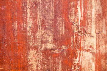 Old red grungy plywood sheet texture