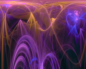 Fototapeta premium abstract digital fractal, fantasy design, disco