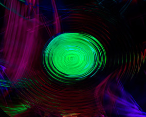 abstract digital fractal, fantasy design, disco