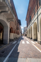 Streetr of Crescentino, Piedmont, Italy