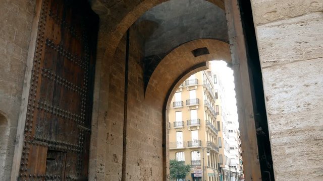The Torres de Quart, wood doors of the medieval Christian wall of Valencia.