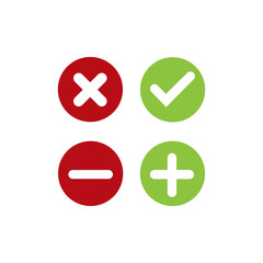 Fototapeta premium Icons simple collection