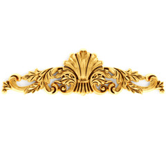 Gilded stucco, collection gold cartouche