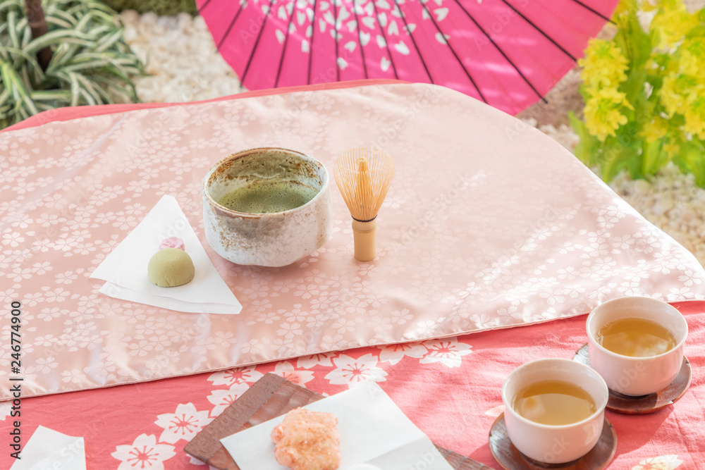 Sticker 古式なお茶会　Old-fashioned Japanese tea ceremony