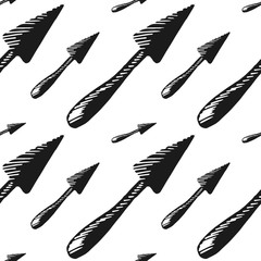 kitchen spatula vector seamless pattern