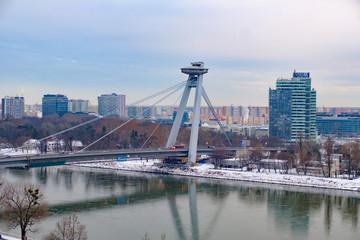 Danube Bridge, UFO Bridge, Bratislava, Slovakia
