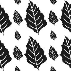 leaf vector seamless pattern