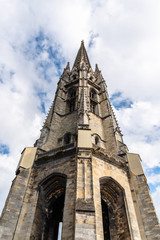 Fototapeta na wymiar Tower of the Basilica of St. Michael in Bordeaux