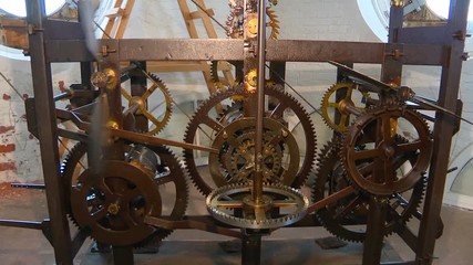 The chimes on the old castle tower still work. A serviceable bronze clockwork mechanism has been counting down time for many, many years.