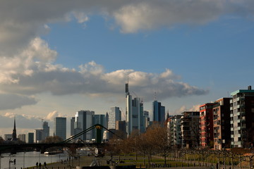 Die Skyline von Frankfurt am Main 