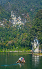 Cheow  Larn Lake. Khao Sok National Park. Suratthani Province, Thailand, Asia