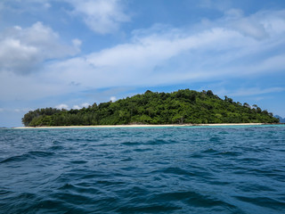 tropical island ocean view