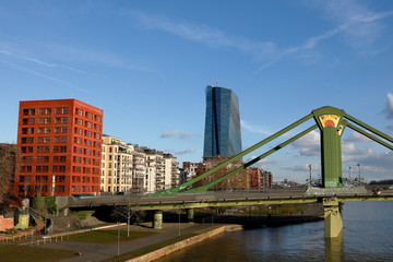 Die Europäische Zentralbank in Frankfurt am Main 