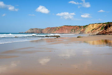 Portugal, côte atlantique, plage de Amado