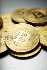 Bitcoins concept view
