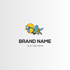 Fototapeta na wymiar Bird Cartoon Logo