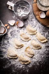 Domowe pierogi. Apetyczne domowe pierogi.