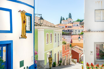 Portuguese houses in picturesque Monchique, Algarve, Portugal
