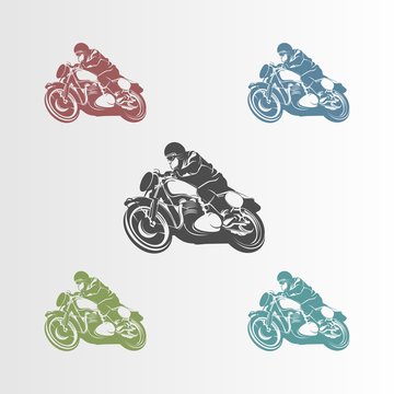 Vintage motorcycle logo