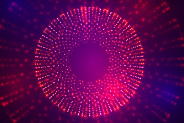 vector 3d background. wave of points. geometric dance