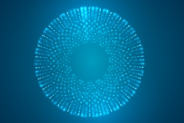 vector 3d background. wave of points. geometric dance