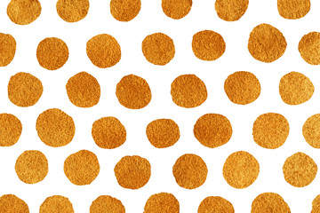 Abstract pattern with hand painted golden texture.