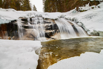 Wasserfall Winter