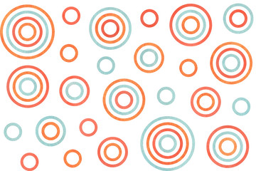 Watercolor circles pattern.