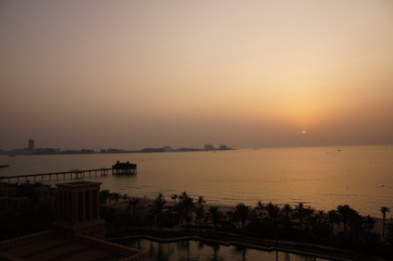 Obraz premium sunset at the sea