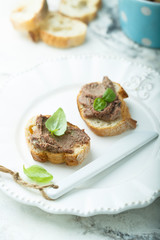 Homemade liver pate