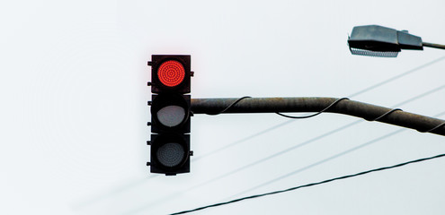 red traffic light