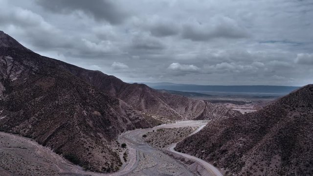 Aerial, Part Of The Andes In Argentina - cine version