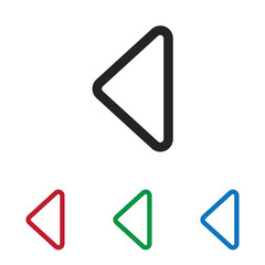 Left arrow vector icon