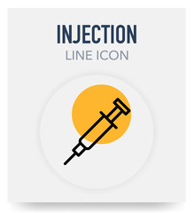 INJECTION LINE ICON