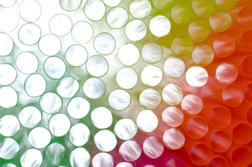 Colorful Plastic straws Holes with Light.