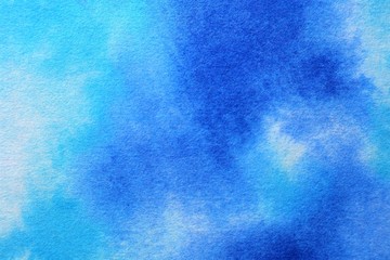 水彩　背景素材　ブルー
