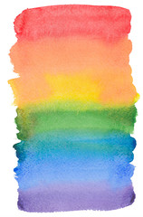 Obraz premium rainbow watercolor background stripe splash.illustration for wedding invitation, greeting or birthday ,banner, tag, label, logo and text.color like yellow,orange, red, blue, green, violet, pink, 