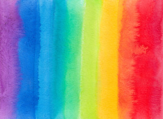 rainbow watercolor background stripe splash.illustration for wedding invitation, greeting or birthday ,banner, tag, label, logo and text.color like yellow,orange, red, blue, green, violet, pink, 
