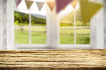 Table background and easter time 