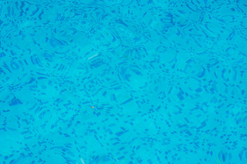 Bright blue surface swimming pool water background