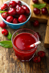 Refreshing cherry drink