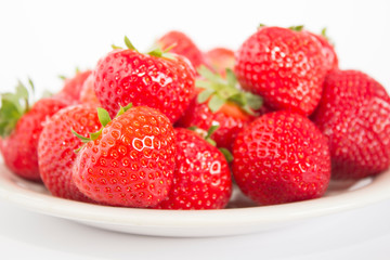 Strawberries on a plate