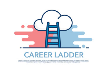 CAREER LADDER ICON CONCEPT