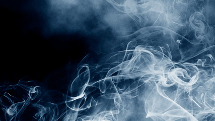 Abstract Smoke on black Background 