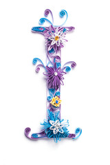 Frozen Christmas paper alphabet letter